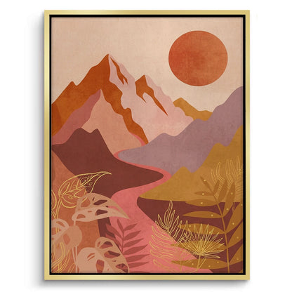 Desert Sunset Landscape - Canvas