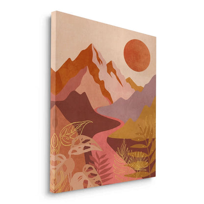 Desert Sunset Landscape - Canvas