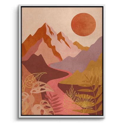 Desert Sunset Landscape - Canvas