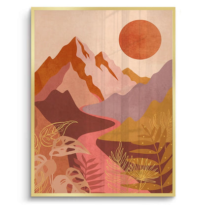 Desert Sunset Landscape - Fine Art