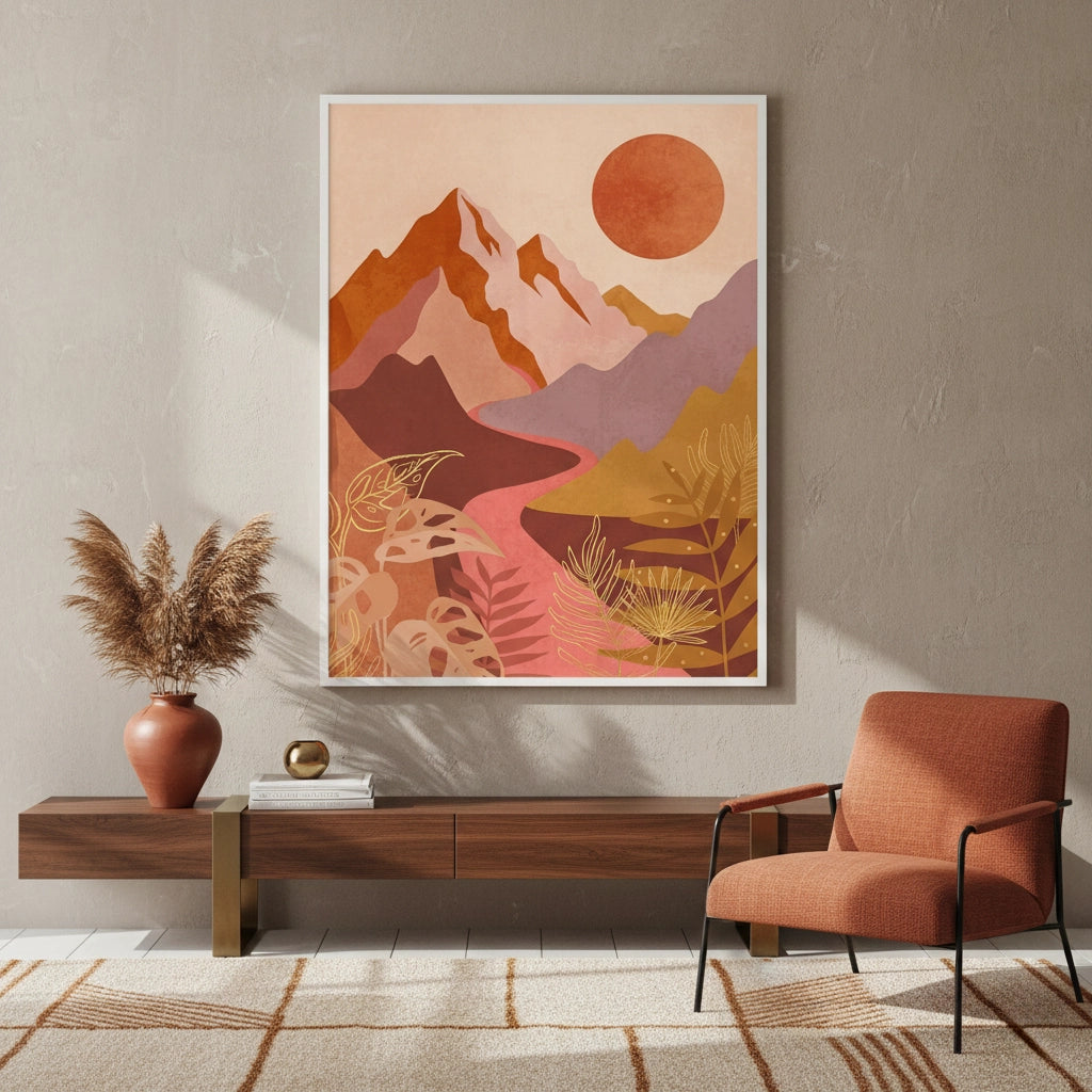 2Desert Sunset Landscape - Fine Art