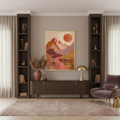 Desert Sunset Landscape - Fine Art