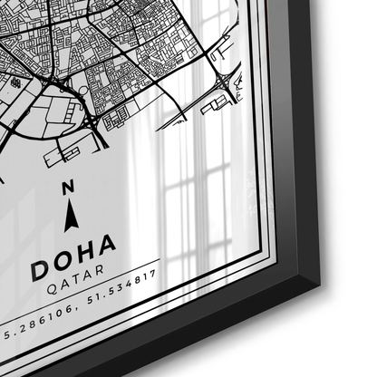 Doha Map - Acrylic