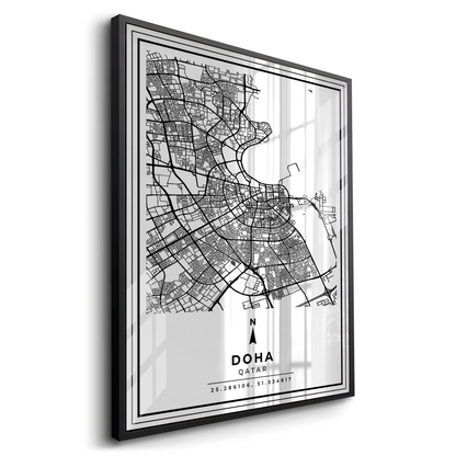 Doha Map - Acrylic