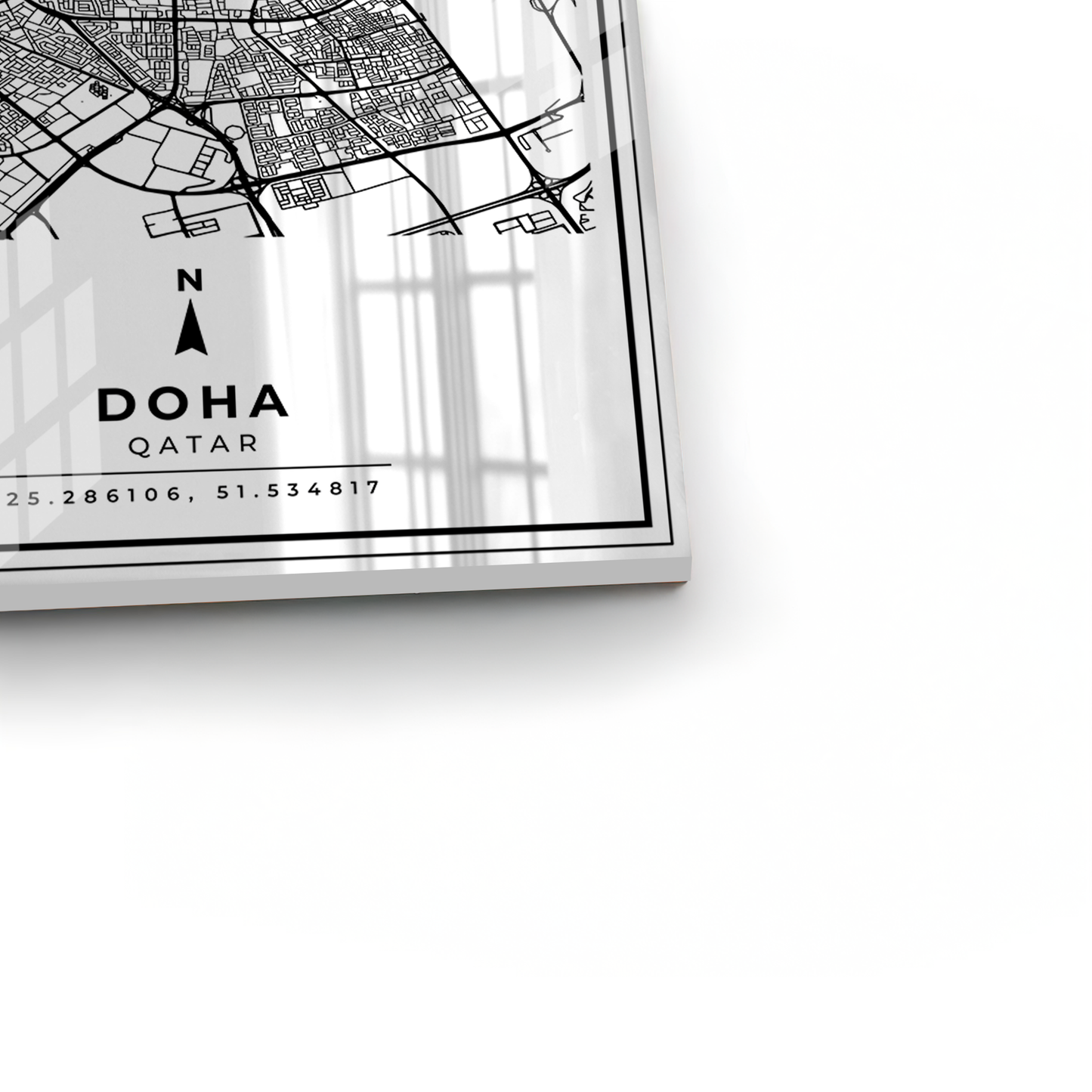 2Doha Map - Acrylic