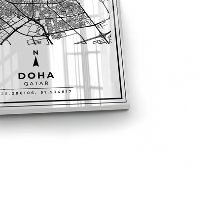 Doha Map - Acrylic