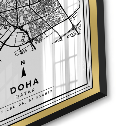 Doha Map - Acrylic