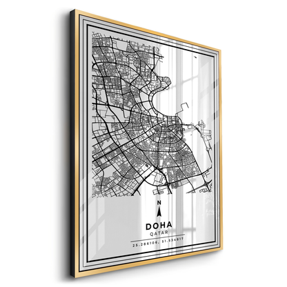 Doha Map - Acrylic