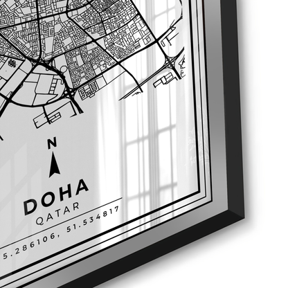Doha Map - Acrylic