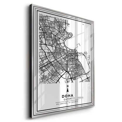 Doha Map - Acrylic