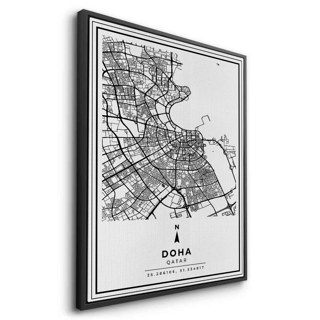 2Doha Map - Canvas