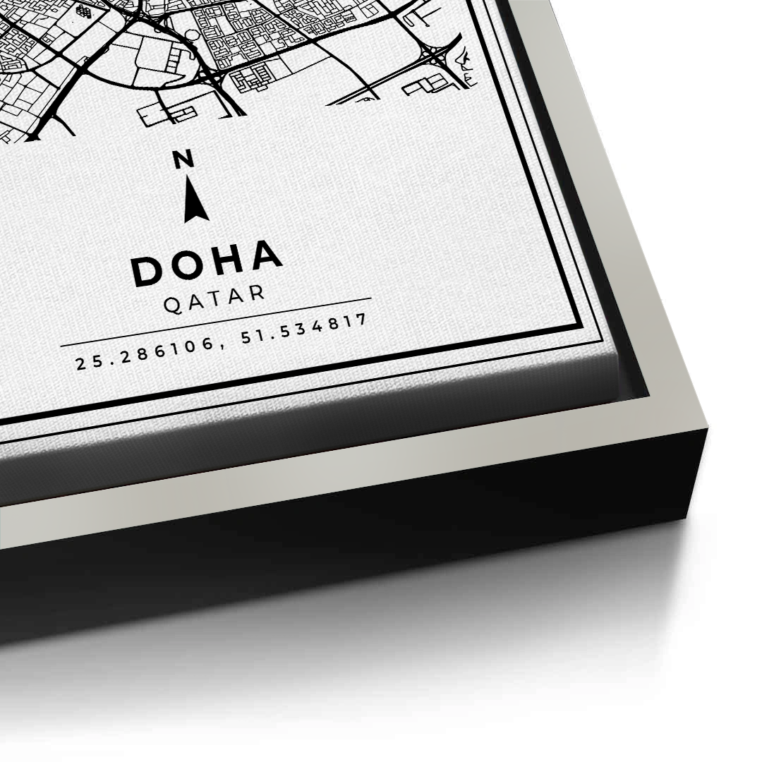 2Doha Map - Canvas