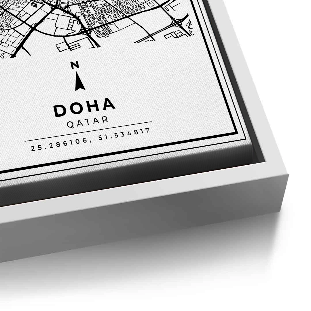 2Doha Map - Canvas