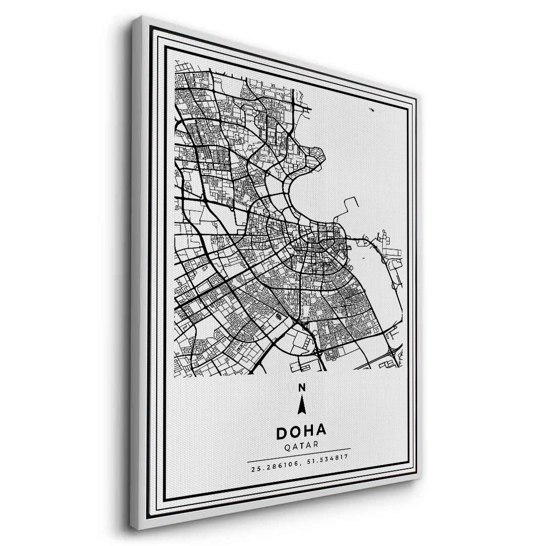 2Doha Map - Canvas