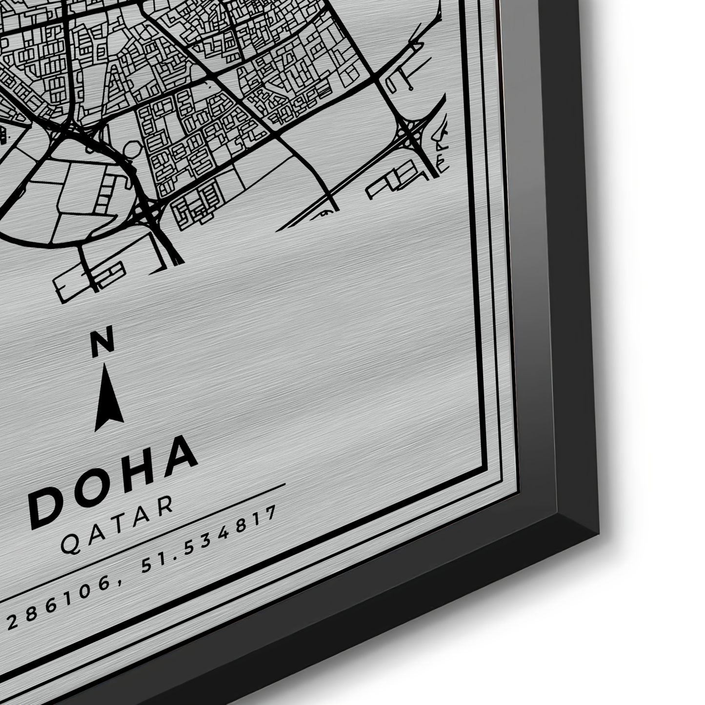 2Doha Map - Metal