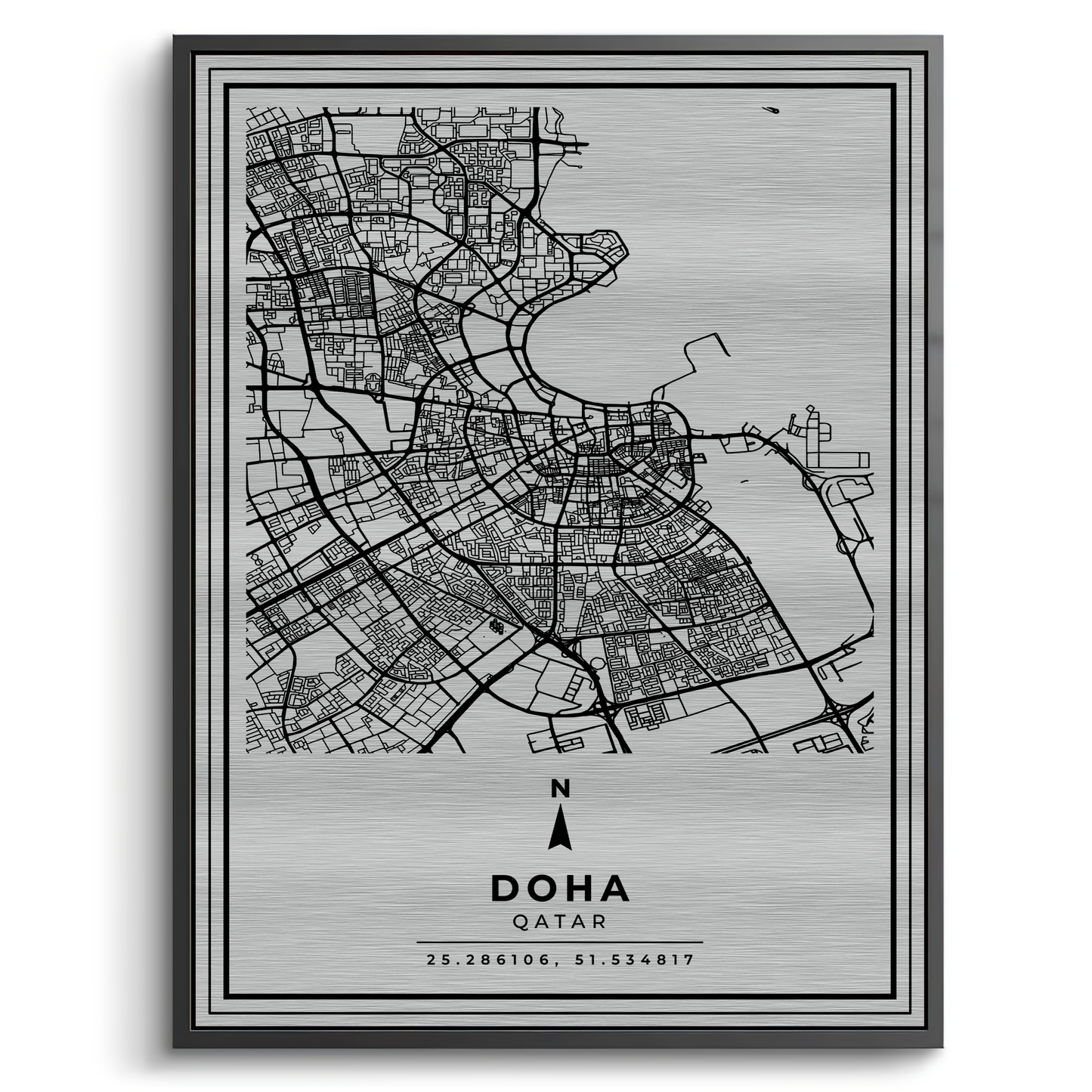 2Doha Map - Metal