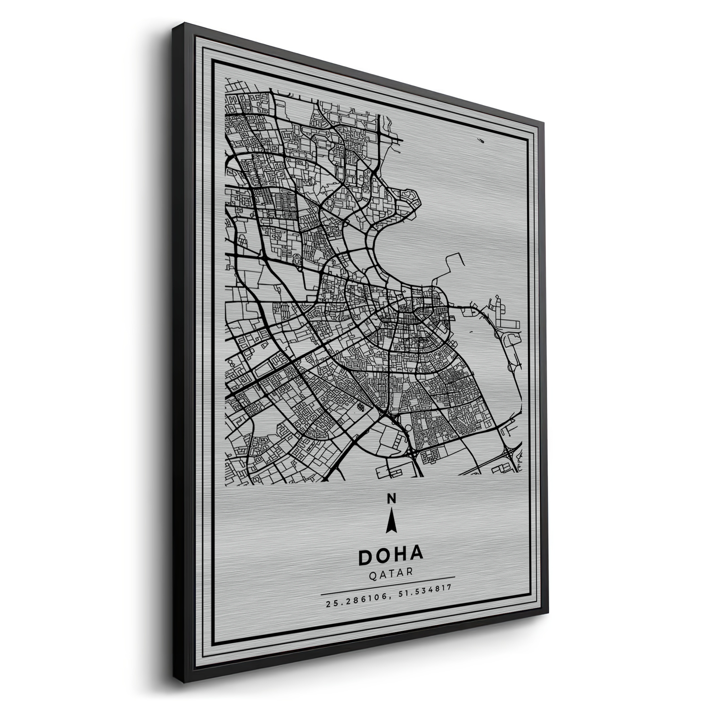 2Doha Map - Metal
