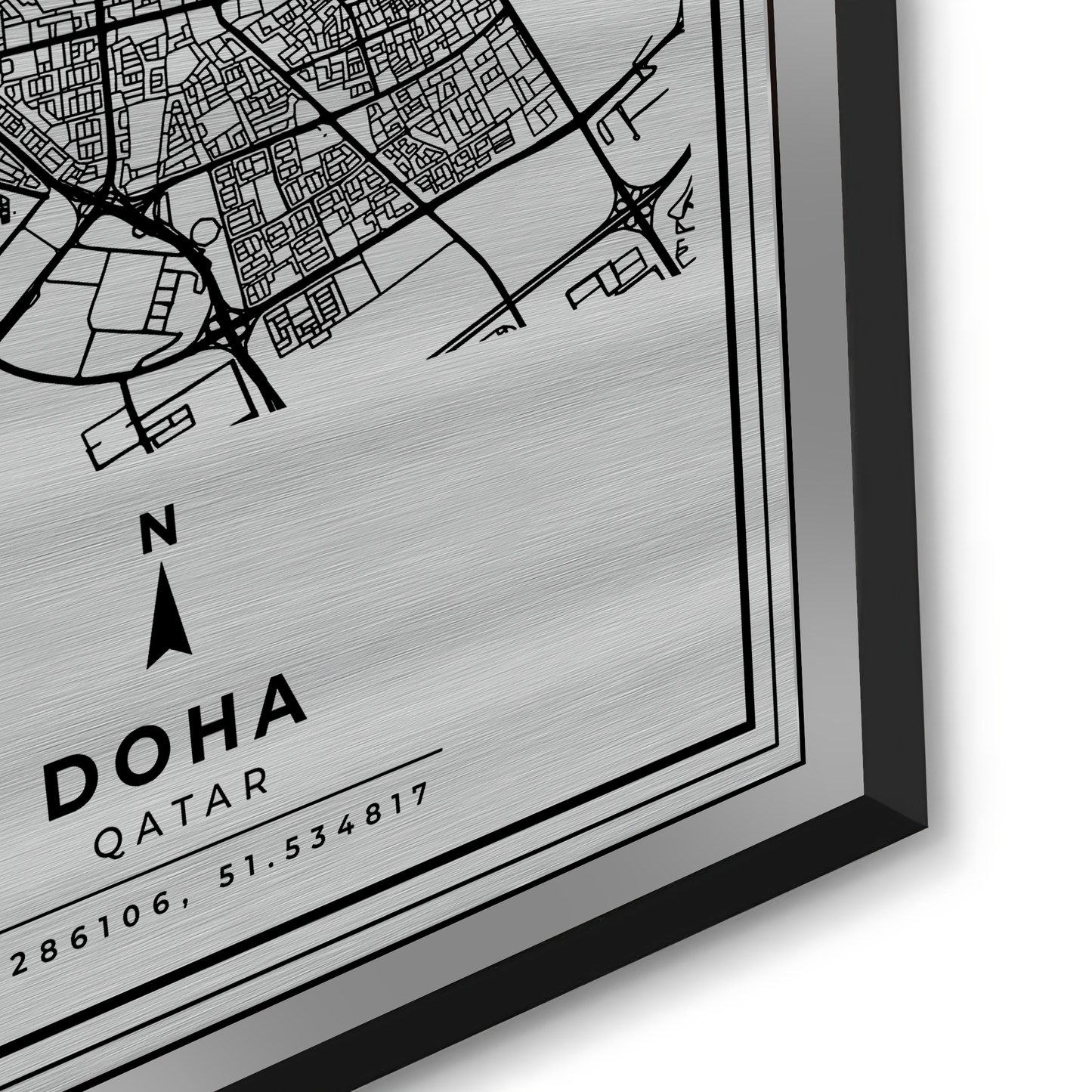 2Doha Map - Metal