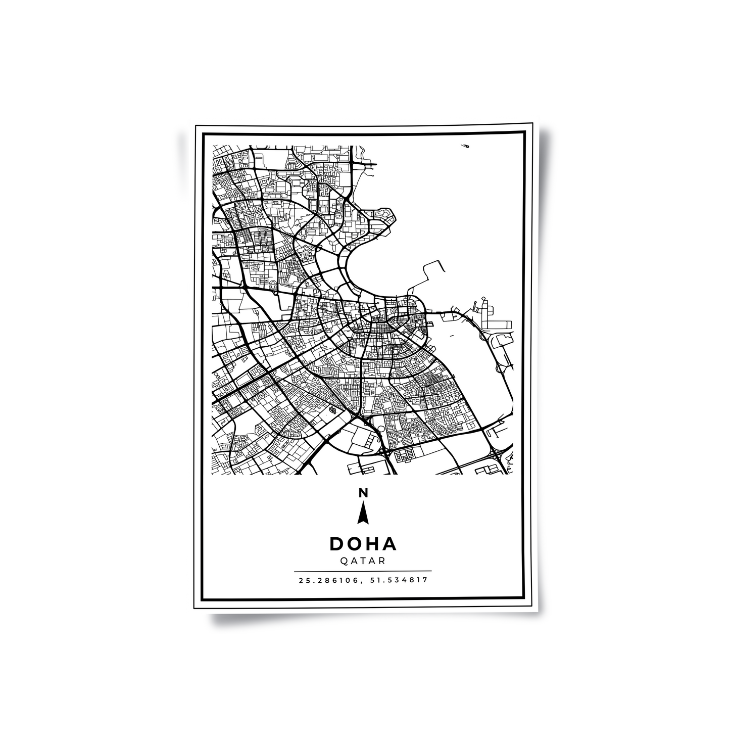 2Doha Map - Poster