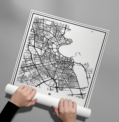 Doha Map - Poster