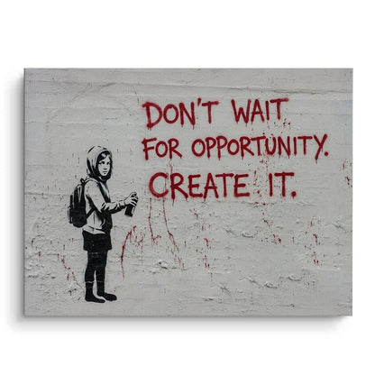 Don_t Wait for Opportunity Create It - Canvas