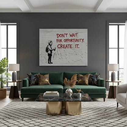 Don_t Wait for Opportunity Create It - Canvas