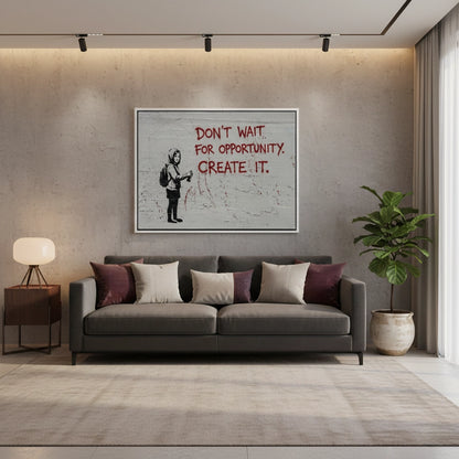 Don_t Wait for Opportunity Create It - Canvas