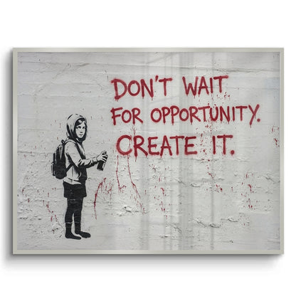 Don_t Wait for Opportunity Create It - Fine Art