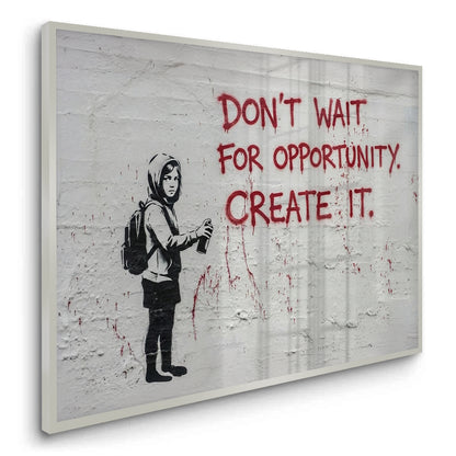 Don_t Wait for Opportunity Create It - Fine Art