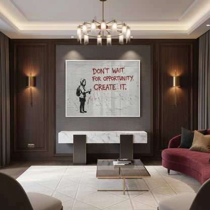 Don_t Wait for Opportunity Create It - Fine Art