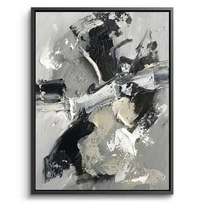 Dramatic Charcoal Abstract Painting #DCAB110