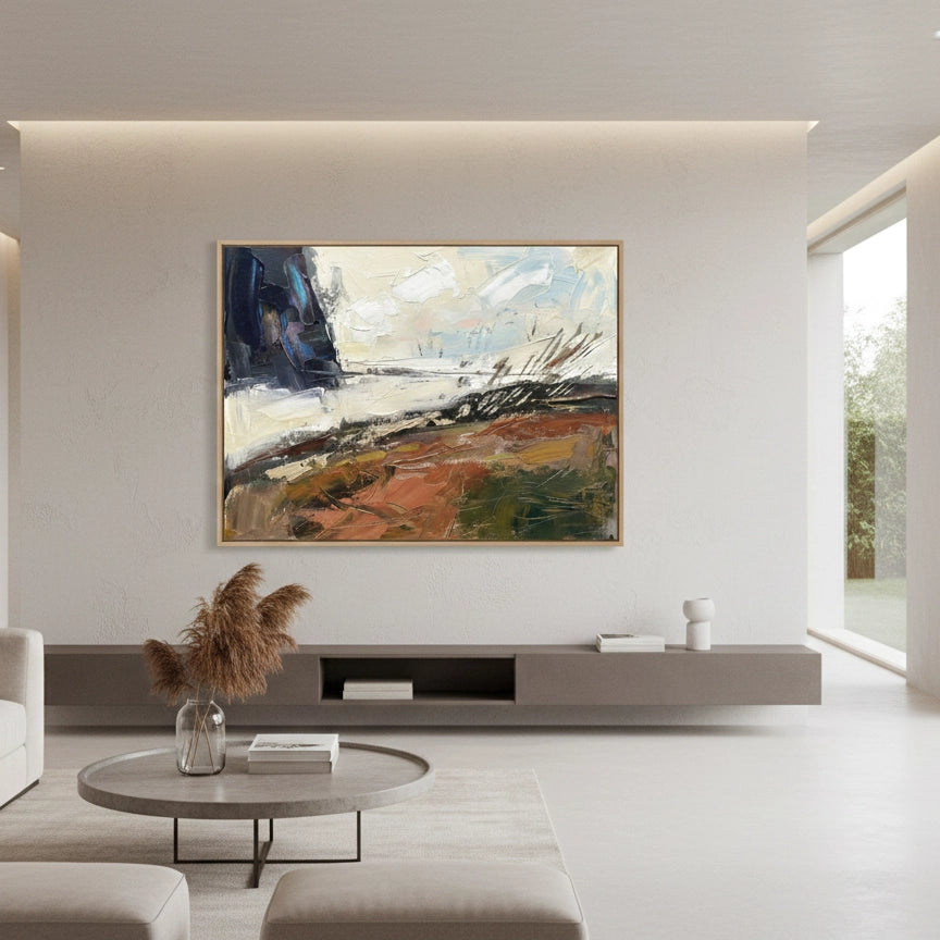 2Dramatic Coastal Impasto Painting #DCIM110