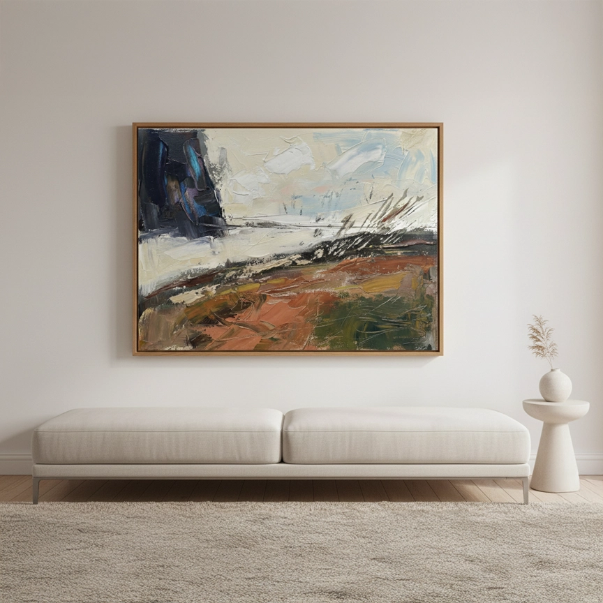 2Dramatic Coastal Impasto Painting #DCIM110