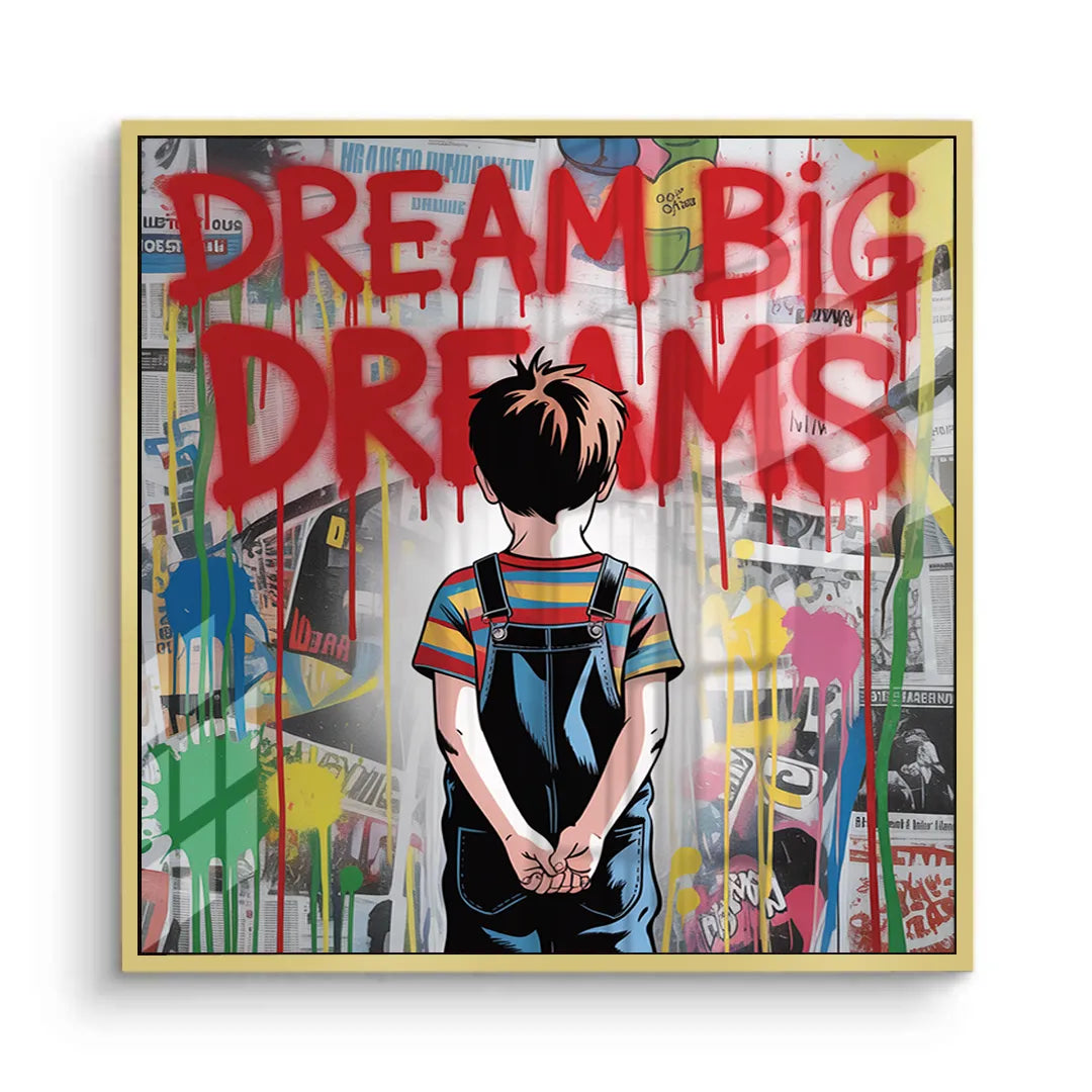 Dream Big Dreams - Acrylic - Jasmineart.ae