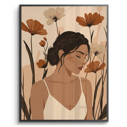 Dreamy Floral Portrait - Fine Art