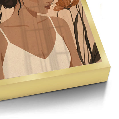 Dreamy Floral Portrait - Fine Art