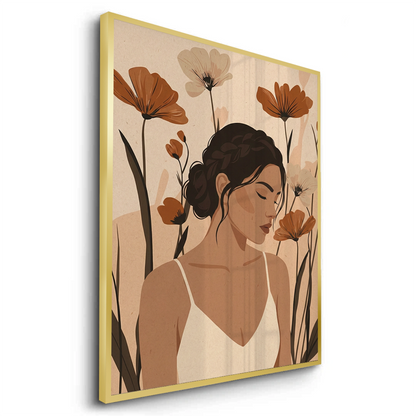 Dreamy Floral Portrait - Fine Art
