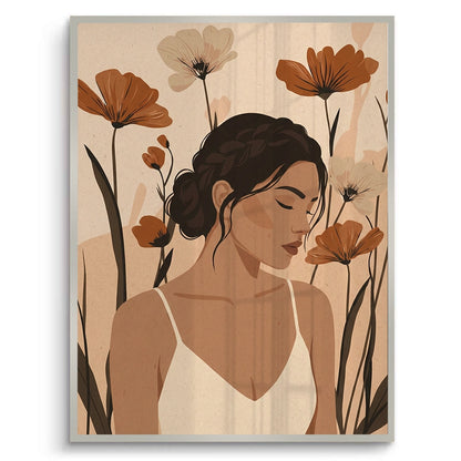Dreamy Floral Portrait - Fine Art