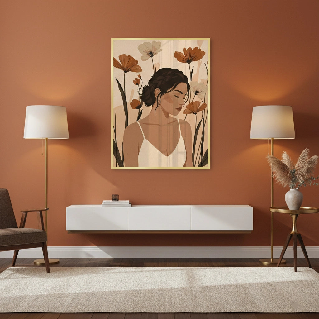 2Dreamy Floral Portrait - Fine Art