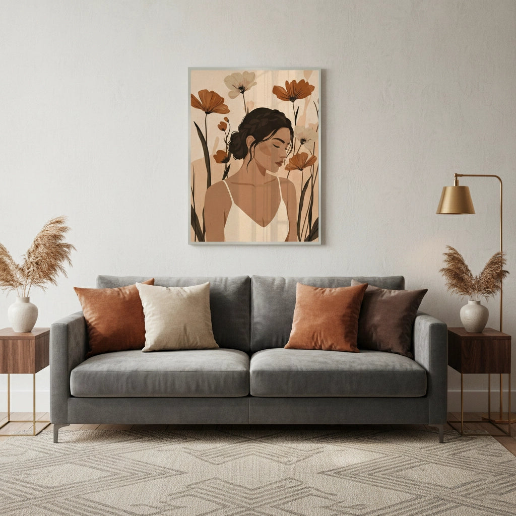2Dreamy Floral Portrait - Fine Art