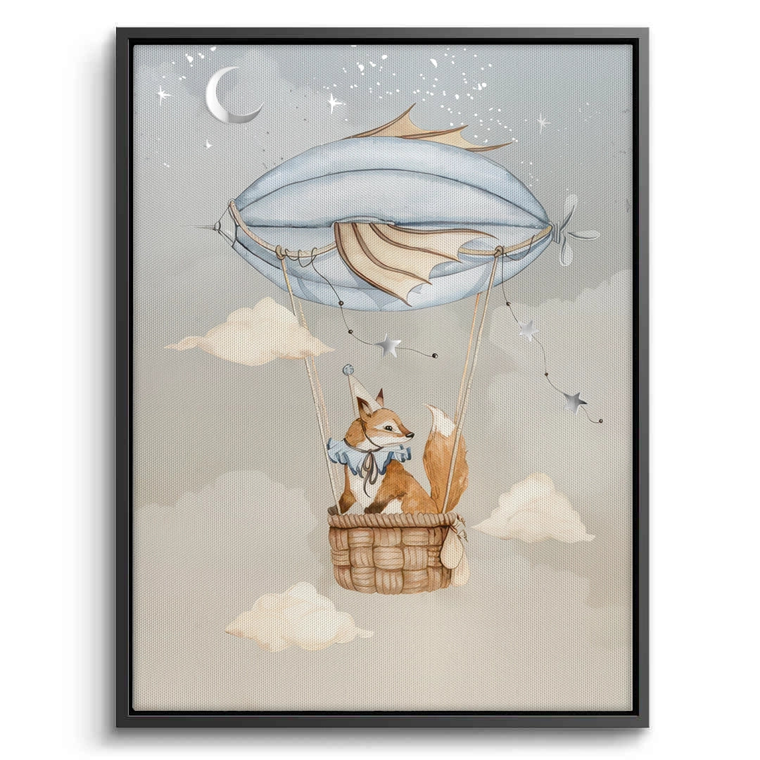 2Dreamy Fox and Deer Balloon Set of 2 - Canvas