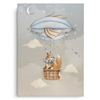 Dreamy Fox and Deer Balloon Set of 2 - Canvas