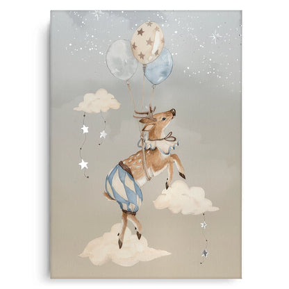 Dreamy Fox and Deer Balloon Set of 2 - Canvas