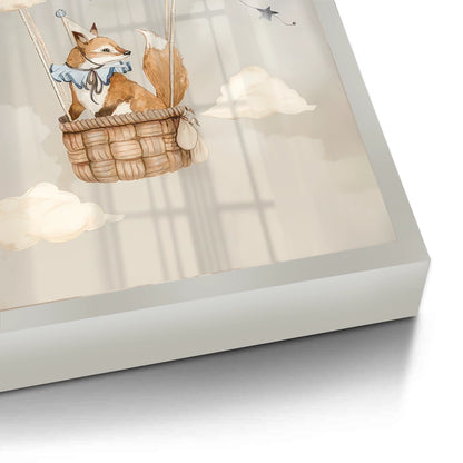 Dreamy Fox and Deer Balloon Set of 2 - Fine Art
