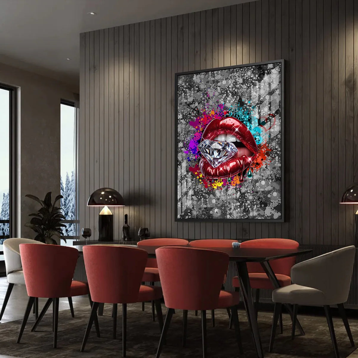 Drip in Glamour - Acrylic - Jasmineart.ae