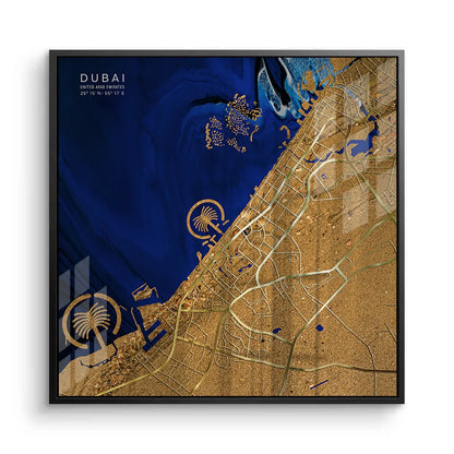 Dubai Map - Acrylic
