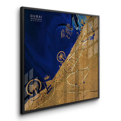 Dubai Map - Acrylic