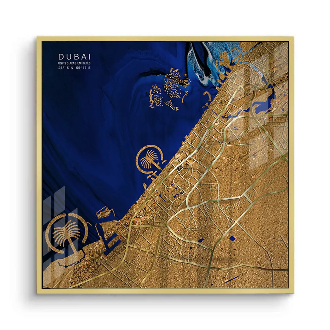 2Dubai Map - Acrylic