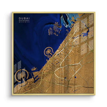 Dubai Map - Acrylic