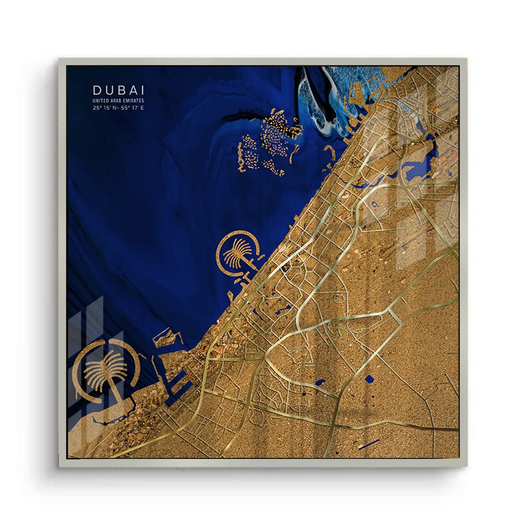 2Dubai Map - Acrylic